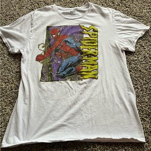 Spider-man spotted white t-shirt size large